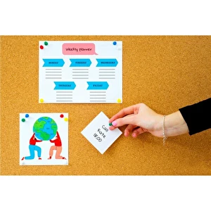 Pinezki tablicowe MEMOBE beczułki 7mm a'30 blister