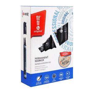 Marker permanentny ścięty MEMOBE czarny