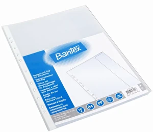 Koszulki A4 Bantex 10szt PP z klapką