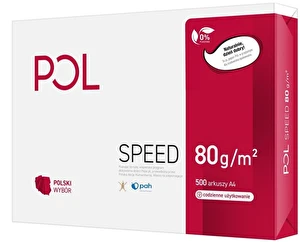 1 Papier ksero A4 Polspeed 80g biały 2500 ark.