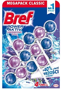Bref Power Aktiv zawieszka kostka do WC Lawenda 3x50g