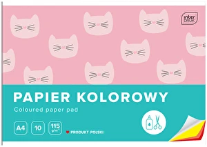 Papier kolorowy wycinanka A4 kolor Interdruk