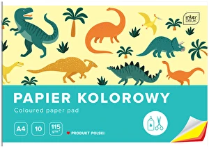 Papier kolorowy wycinanka A4 kolor Interdruk