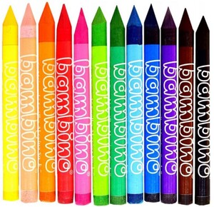 Kredki świecowe BAMBINO 12 kol. glinka kaolinowa