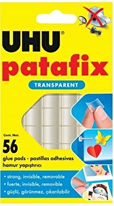 Masa mocująca bezbarwna UHU Patafix 56 szt