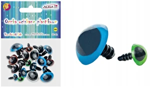 Oczka wciskane plastikowe 20szt różne wielkości