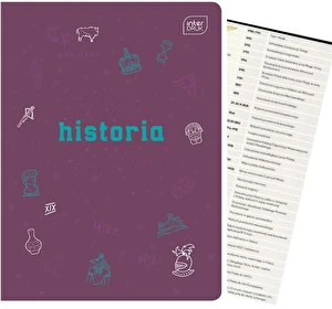 Zeszyt tematyczny A5 60k Hybrid w kratkę Historia