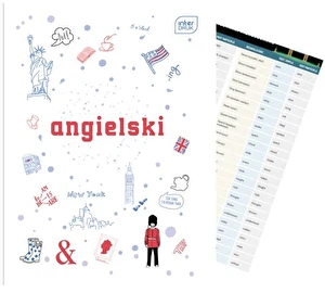 Zeszyt tematyczny A5 60k Hybrid w kratkę Angielski