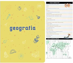 Zeszyt tematyczny A5 60k Hybrid w kratkę Geografia