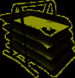 Szuflada na dokumenty siatka metal 4szt czarna