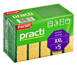 Gąbki do naczyń czyścik zmywak kuchenny 5 szt Paclan
