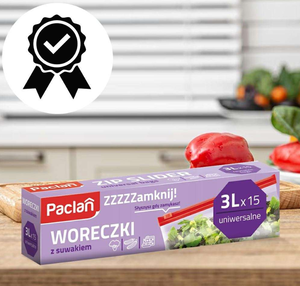 Woreczki strunowe z suwakiem Zip Slider 3L 15 szt. Paclan