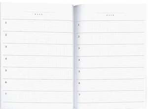 Planer notatnik A5 80k Satin Gold kropki INT