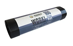 Worki na śmieci odpady 160L/10szt mocne proekologiczne czarne