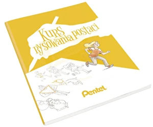 Pentel Zestaw Kurs rysowania książka + 24 kolory