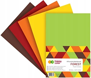 Arkusze piankowe Happy Color A4 FOREST