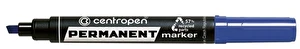 Marker permanentny ścięty Centropen 8576 niebieski