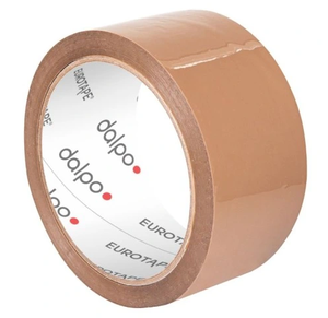 Taśma pakowa 48x60 akryl cicha brąz 36szt EUROTAPE