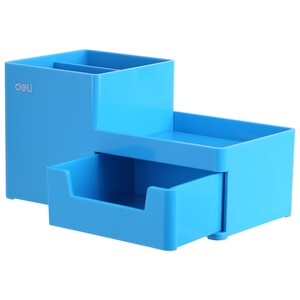 Przybornik organizer na biurko Deli Z251-30 Rio niebieski
