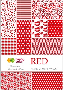 Blok z motywami A4 15k Red Happy Color
