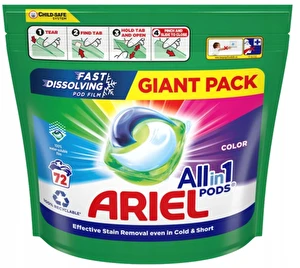 Ariel Kapsułki do prania koloru All-in-1-PODS 72 szt.