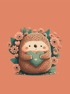 Zeszyt A5 32k linia dwukolorowa Heart z lakierem Unipap