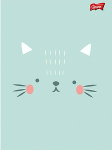 Zeszyt A5 32k kratka Cute Face z lakierem miejscowym Unipap