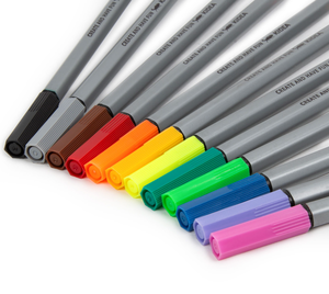 Cienkopisy flamastry 12 kolorów Kidea