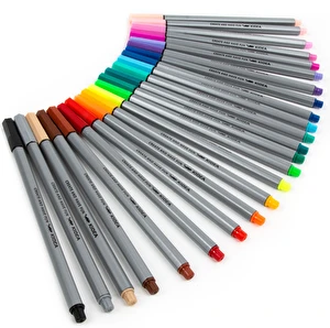 Cienkopisy flamastry 24 kolory Kidea