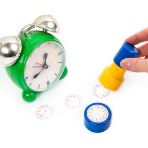 Stempel do nauki godzin na zegarze Kidea