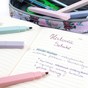 Zakreślacze kremowe geometryczne 6 szt. Kidea