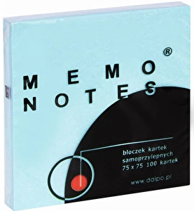 Karteczki samoprzylepne 75x75 100szt niebieskie