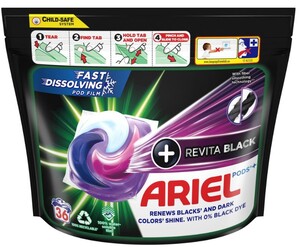 Ariel Pods Color All in1 kapsułki do prania 36szt ciemne kolory czarne