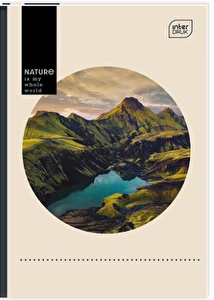 Brulion A5 96k kratka INTERDRUK oprawa twarda B&W