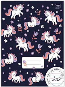 Zeszyt A4 32k 3 linia kolor INT mix