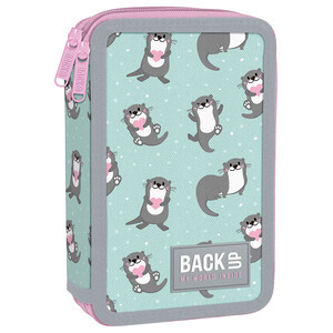 Piórnik z wyp. dwukomorowy BackUp DW 12 Zakochane Wydry