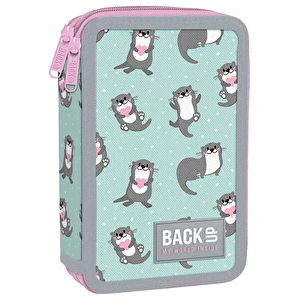 Piórnik z wyp. dwukomorowy BackUp DW 12 Zakochane Wydry