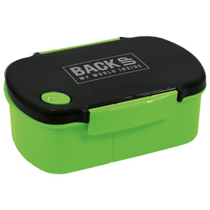 Śniadaniówka BackUp 6 Czarno/Zielona