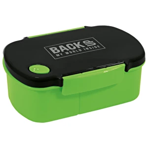 Śniadaniówka BackUp 6 Czarno/Zielona