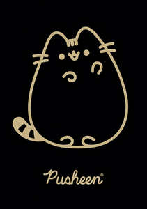 Zeszyt A5 60k w kratkę laminowany Pusheen Black