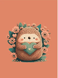 Zeszyt A5 32k kratka Heart z lakierem Unipap