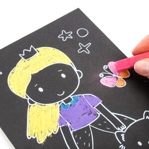 Zestaw rysunkowy z pastelami dla dzieci Księżniczki Kidea