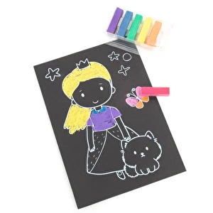 Zestaw rysunkowy z pastelami dla dzieci Księżniczki Kidea