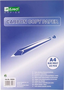 Kalka ołówkowa D.Rect A4 fioletowa/niebieska 25 ark.