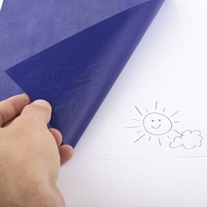 Kalka ołówkowa D.Rect A4 fioletowa/niebieska 25 ark.