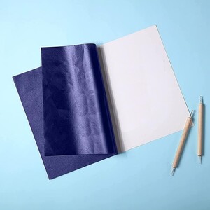 Kalka ołówkowa D.Rect A4 fioletowa/niebieska 25 ark.