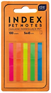 Zakładki indeksujące paski 45 mm PET NEON INT