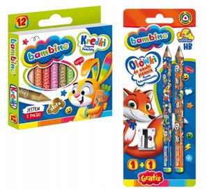 Wyprawka szkolna BAMBINO Mega XXL klasa 1, 2, 3 + długopis