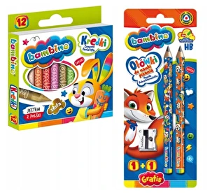 Wyprawka szkolna BAMBINO Mega XXL klasa 1, 2, 3 + długopis