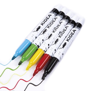 Markery do tkanin i obuwia 5kolorów Kidea